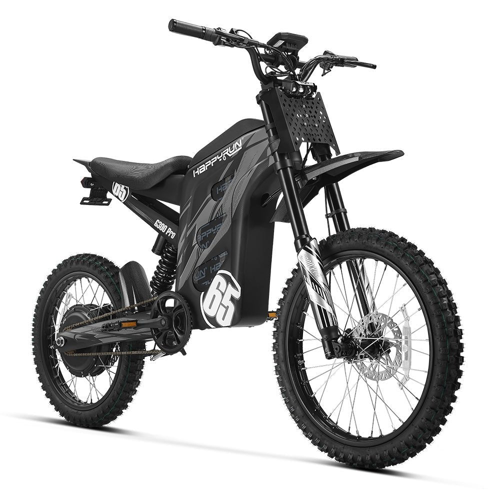 HappyRun G300 Pro Electric Dirt Bike Black