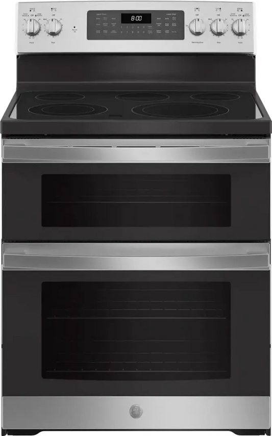 Whirlpool 6.7 Cu. Ft. Electric Double Oven Range with True Convection Cooking – Stainless Steel